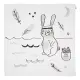 澳洲Kippins有機棉包巾-瑞恩小兔 River KIPPINTALE™ MUSLIN WRAP & SNOOZE BLANKET**新包裝, 新設計**