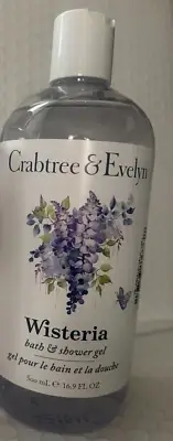 CRABTREE & EVELYN WISTERIA BATH& SHOWER GEL 16.9FLOZ