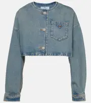 [Prada] Prada Cropped denim jacket AU 14 blue