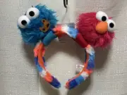 USJ Limited Edition Elmo Cookie Monster Sesame Street Headband Rare Apparel JPN