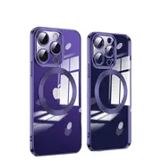 Magsafe TPU Case 14 Pro Circle Purple Case Shockproof Cover