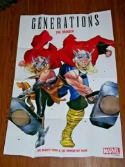 Generations The Thunder Promo Poster 24" x 36" Marvel 2017 Olivier Coipel Thor