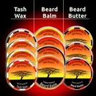 Natural Beard Balm, Butter, Tash, With Jojoba Oil, Organic, Growth, Styling