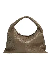 BOTTEGA VENETA Hop Large $4900 Pinecone Intrecciato Leather Shoulder Bag New