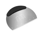 Scraping Panel Sturdy Multi-purpose Dough Cutter with Scale Non-stick Stainless Steel Dough Scrape Pizza Dough Cutter-Black