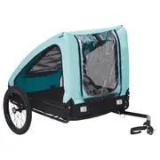 Pet Bike Trailer Blue and Black vidaXL