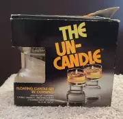 Vintage The Un-Candle 5" Uncandle Set NO. 120 Corning Pyrex Glass