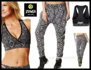 ZUMBA 2Pc.Set! Aztec V Bra Top + Harem Hip-Hop Pant RARE Exclusive Convention UK