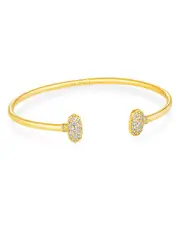 Kendra Scott Grayson Cubic Zirconia Cuff Bracelet in 14K Gold Plate