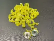 80 Sewing Bobbin Clips Yellow Bobbin Holder Plastic Thread Clamps Spools...