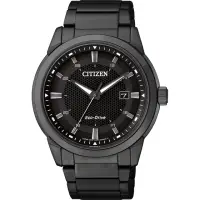 在飛比找momo購物網優惠-【CITIZEN】Eco-Drive 都會時尚光動能手錶-黑