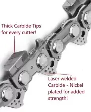 Tungsten Carbide Chain 16 inch for Stihl MS 230 .325 .063 62DL ToughMax