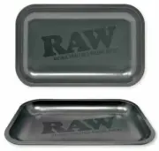 RAW Murder'd Matt Black Metal Rolling Tray
