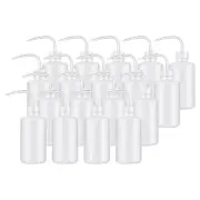 18 Pcs 8oz Lab Squeeze Bottle 250ml Plastic Safety Wash Bottles (Clear)