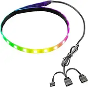 PC LED Light Strip, 50CM RGB PC LED Strip Magnetic 5V ARGB Aura Sync Customizable PC Case Strip Light for Computer Chassis Decoration