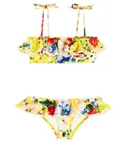 [Zimmermann Kids] Zimmermann Kids Alight ruffled floral bikini Y 2 multicoloured