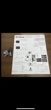 ATARI Red Baron Upright Arcade Back Door Sheet New ST-169 1st Printing