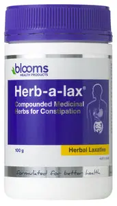 Blooms Health Products, Herb-a-lax Powder, 100 g - Health supplement