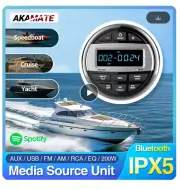 AKAMATE Boat Media MP3 Player Marine Stereo Waterproof Bluetooth Audio Radio FM