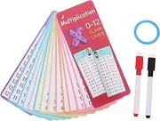 LALAFINA 1 Set Reusable Dry Erase Math Flash Cards for Interactive Multiplication Learning Tools for Classroom Home Easy to Carry Educational Math Cards for Sustainable Practice