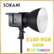 NEW Sokani X100-RGB LED Video Light 100W 2800K-10000K Bowens Mount APP Control