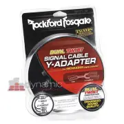 Rockford Fosgate RFITY-1M Y-Adapter 1 Male To 2 Female RCA for Audio Device
