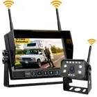 7" Touch Button Monitor DVR Wireless Reverse Backup Camera for Truck Camper Van