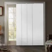 Chicology Sliding Panel Track Blinds Inside/Outside Mount in Movie Night White