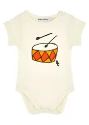 Bobo Choses Kids Mini Musician Printed Stretch-cotton Babygrow - White - 9 Months (9 Months) 9 MONTHS (9 months)