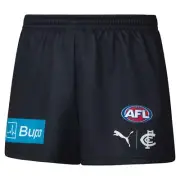 Carlton Blues PUMA AFL Mens Replica Home Shorts | Navy by Sporting House