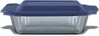Pyrex 222 Glass 8x8x2" Square 2 qt Casserole Baking Dish W/Lid