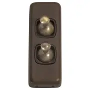 Sml Clip On 2 Gang Toggle Switch