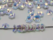 1000 White Cup Flower loose sequins Paillettes 10mm sewing Wedding craft