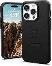 UAG Civilian Case with Magsafe for iPhone 15 Pro, Black