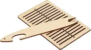 Poplar Wooden Weaving Loom Kit with Simple Assembly, Multifunctional Knitting Machine for Concentration Improvement, 2 Pcs Weaving Tools for All Ages