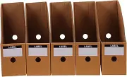 STOBOK Assembled Desktop Storage Rack 5pcs Folder Holder for Desk Document Organizer Folder Magazine Organizer