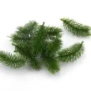 Artificial Green Pine Plants-Plastic Leaves Branches DIY Craft Party Decor 20Pcs