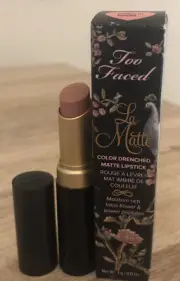 Too Faced La Matte Color Drenched Lipstick *When In Doubt…* BNIB FULL SIZE