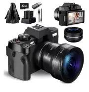 "NBD 4K Vlogging Camera: Ultra HD, 48MP, Wide Lens, 16x Zoom"