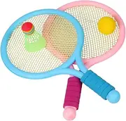 POPETPOP 1Set Outdoor Tennis Set Badminton Racket Plaything with Balls Parent Sports for Coordination and Physical Fitness