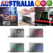 LED Digital Clock Tabletop Time Date Temperature Display Alarm Electronic Clocks