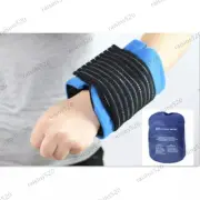 Hot&Cold Gel Ice Pack with compression cuff Ease Pain for Back Neck Knee Ankle、