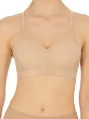 NWT Natori 32C Wireless Side Effect Bra T-shirt Bra 735332 Cafe