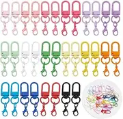 [YMCLUB] 32pcs 16 Candy Colors Keychain Lobster Claw Clasps, Lanyard Bag Making Supplies and Hardware, Swivel Hooks for Purses, Bag Hardware for Bag Making, Purse Making Supplies, Charm Clasp. DIY Jewelry