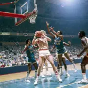 Indiana Kent Benson in action vs UCLA at The Spectrum Philadelphia- Old Photo