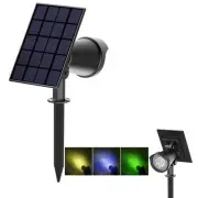 VWCYL+ Solar Spot Lights Outdoor - Dusk to Dawn Security Light，3 Color in 1-2...