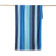 Canningvale Positana Terry Beach Durable Soft Quick-Drying Towel Ombra Azure
