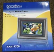 AXION 7" DIGITAL PHOTO FRAME, SD/MMC or Memory Stick Compatible, New/Sealed Box