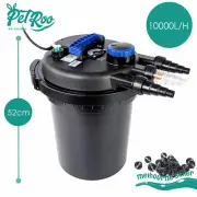 Dynamic Power Aquarium Garden UV Light Pond Filter Set 10000L/H