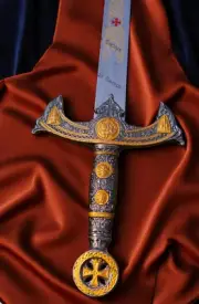 Medieval Knight Templar Sword Hand Forged Custom Battle Vikings Carbon Steel Him